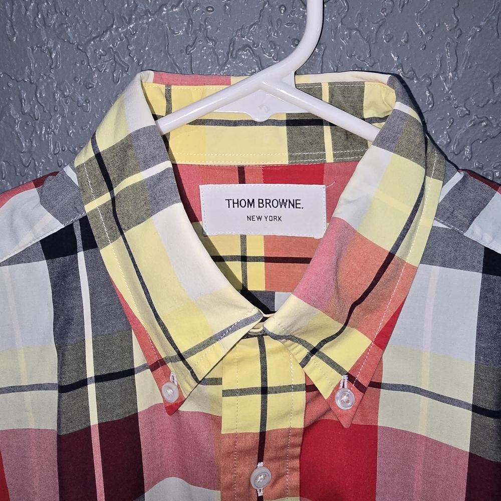 Thom Browne Multicolor Plaid Men's Shirt